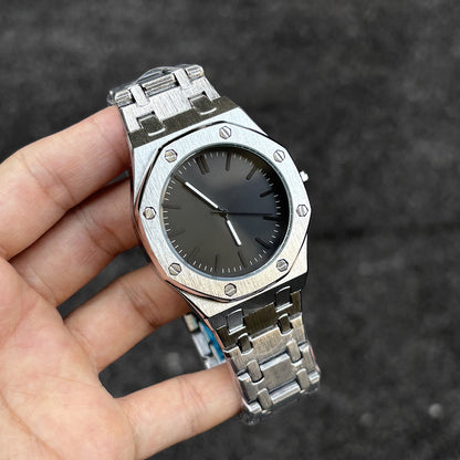 DSY/Octagonal Logo-Free Men's Quartz Watch, Trendy and Fashionable Cross-Border Bestseller, Water-Resistant, Niche Style, 2026 New Model
