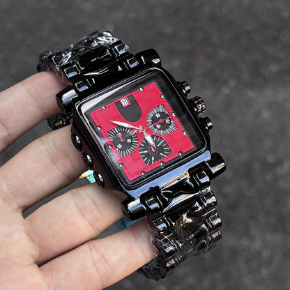 DSY/2026 New Popular High-Aesthetic Fashion Waterproof Three-Window Chronograph Quartz Watch