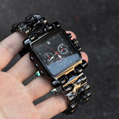 DSY/2026 New Popular High-Aesthetic Fashion Waterproof Three-Window Chronograph Quartz Watch