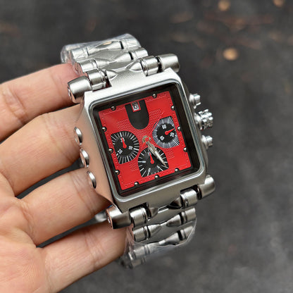 DSY/2026 New Popular High-Aesthetic Fashion Waterproof Three-Window Chronograph Quartz Watch