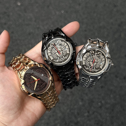 DSY/Medusa Relief Men's Quartz Watch Y2K Retro Waterproof Fashion Men's Watch Bestseller Wholesale