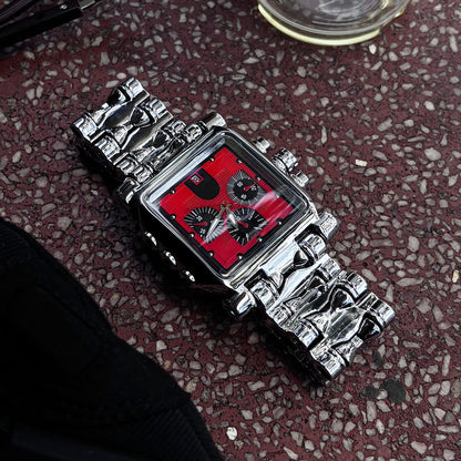 DSY/2026 New Popular High-Aesthetic Fashion Waterproof Three-Window Chronograph Quartz Watch