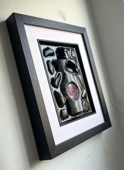 "BLACK OPIUM" – The Shattered Sequins | Deconstructed Rock Couture Wall Art