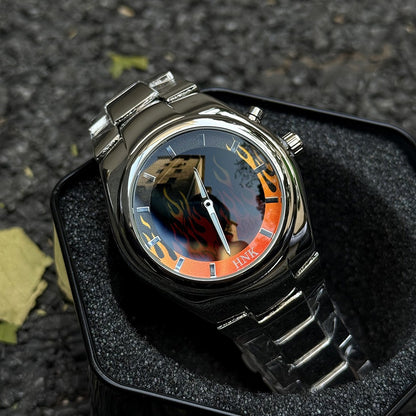 DSY/y2k Creative Dynamic Flame Original Men's Watch Fashion Trend Brand Premium Ins Small and Quirky Design Watch