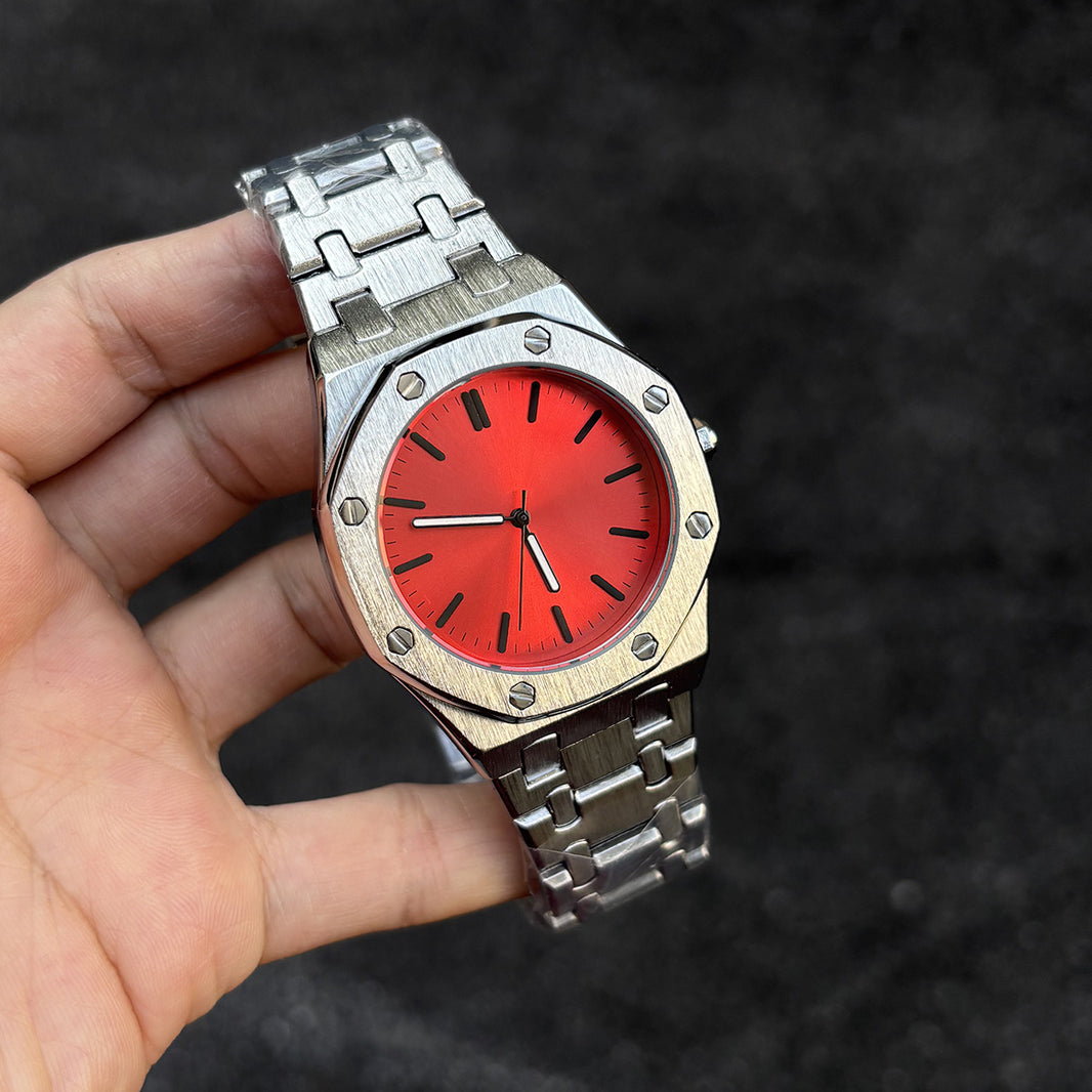 DSY/Octagonal Logo-Free Men's Quartz Watch, Trendy and Fashionable Cross-Border Bestseller, Water-Resistant, Niche Style, 2026 New Model