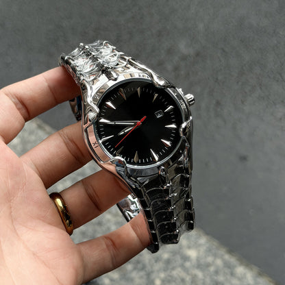 DSY/Alien Dragon Bone 2026 New Style Men's Best-selling Wholesale Quartz Watch with Wormhole Concept
