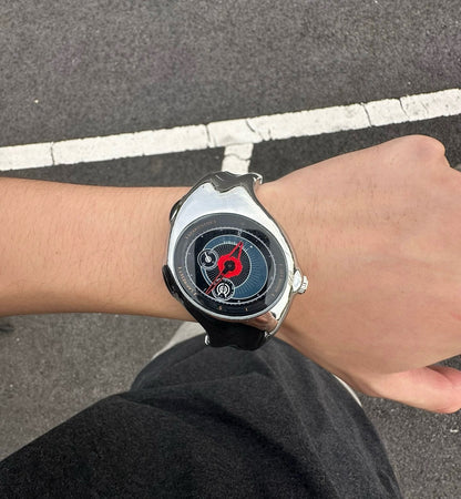 DSY/Original Millennium Futuristic Retro Alien-Shaped Distorted Vintage Watch High-End Niche Trendy Y2K Quartz Wristwatch Customizable Logo