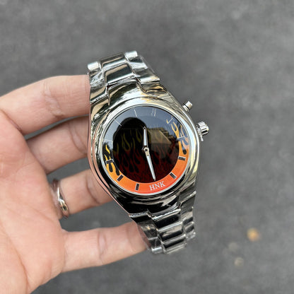 DSY/y2k Creative Dynamic Flame Original Men's Watch Fashion Trend Brand Premium Ins Small and Quirky Design Watch