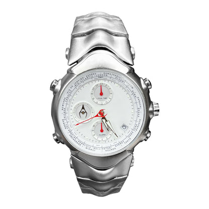 DSY/Dynamic Three-Eye Judge Design Millennium Y2K Retro Quartz Watch, Unisex American Trendy High-End Niche Wristwatch