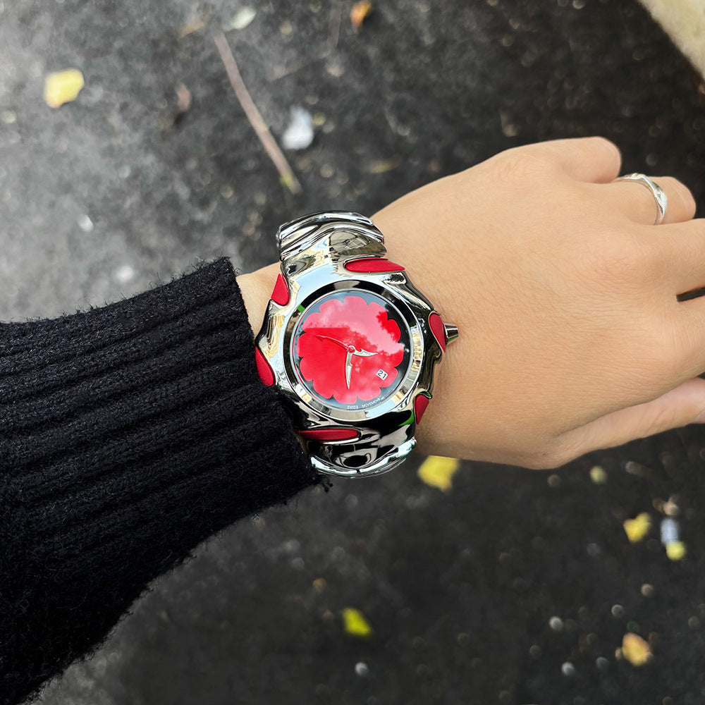 DSY/Original new model Blade II represents Y2K millennium fashion trend irregular quartz watch with customizable logo