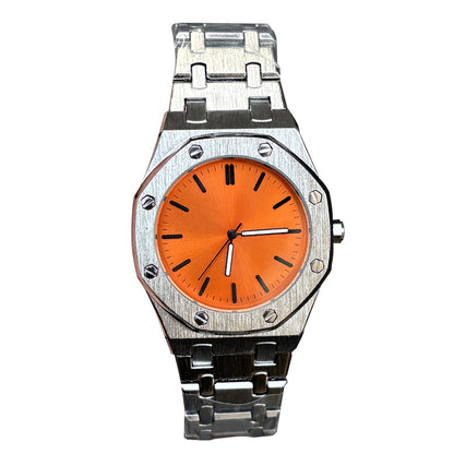 DSY/Octagonal Logo-Free Men's Quartz Watch, Trendy and Fashionable Cross-Border Bestseller, Water-Resistant, Niche Style, 2026 New Model