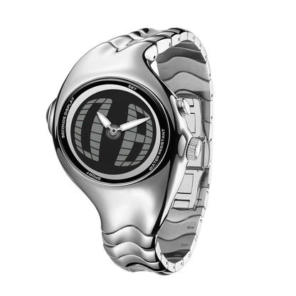 DSY/Y2K Irregular Distorted Dynamic Dual Display Men's Quartz Watch, Trendy Cool Waterproof Luminous Best-Selling Wristwatch