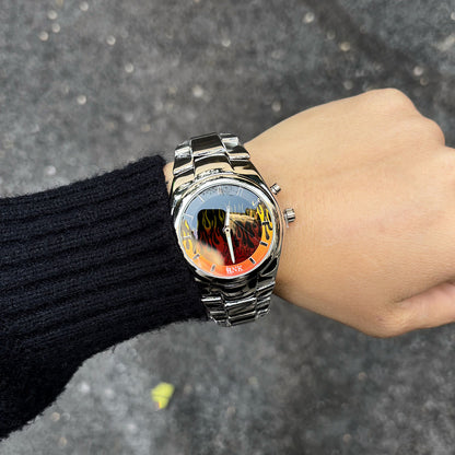 DSY/y2k Creative Dynamic Flame Original Men's Watch Fashion Trend Brand Premium Ins Small and Quirky Design Watch