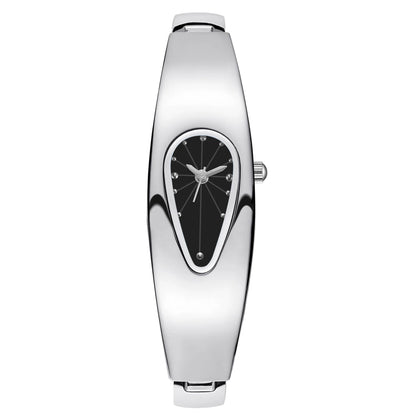 DSY/Y2K Irregular Water Drop Women's Watch, Niche Luxury Fashion Trend, Waterproof Metal Bracelet Quartz Watch