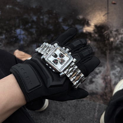 DSY/2026 New Popular High-Aesthetic Fashion Waterproof Three-Window Chronograph Quartz Watch