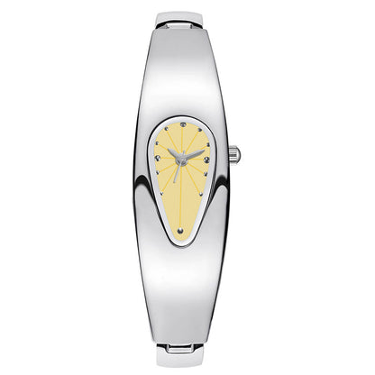 DSY/Y2K Irregular Water Drop Women's Watch, Niche Luxury Fashion Trend, Waterproof Metal Bracelet Quartz Watch