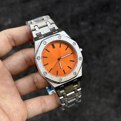 DSY/Octagonal Logo-Free Men's Quartz Watch, Trendy and Fashionable Cross-Border Bestseller, Water-Resistant, Niche Style, 2026 New Model