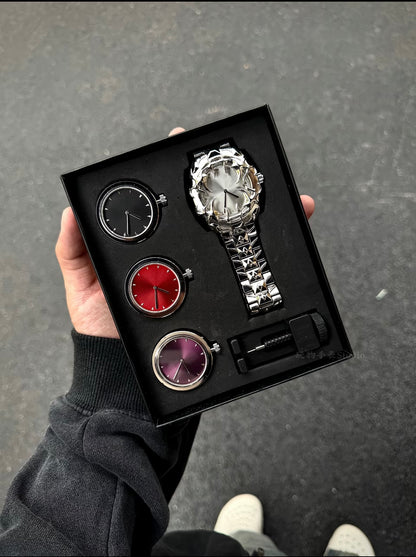 DSY/Y2K Asymmetrical Quartz Watch, Waterproof, Multiple Color Options