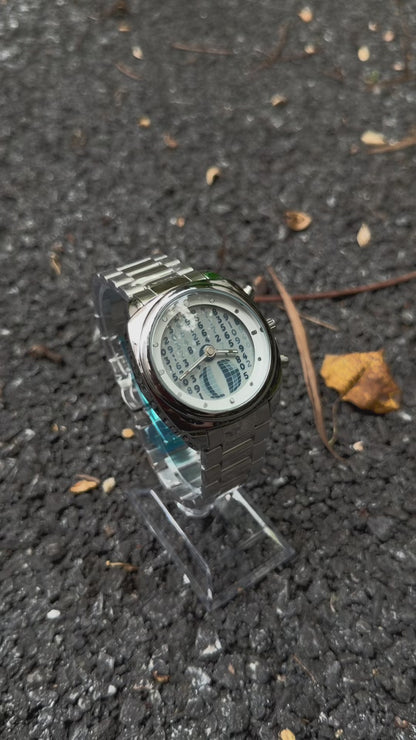 DSY Digital Rain Watch, Custom Quartz Dynamic Display, Y2K Cyberpunk Style